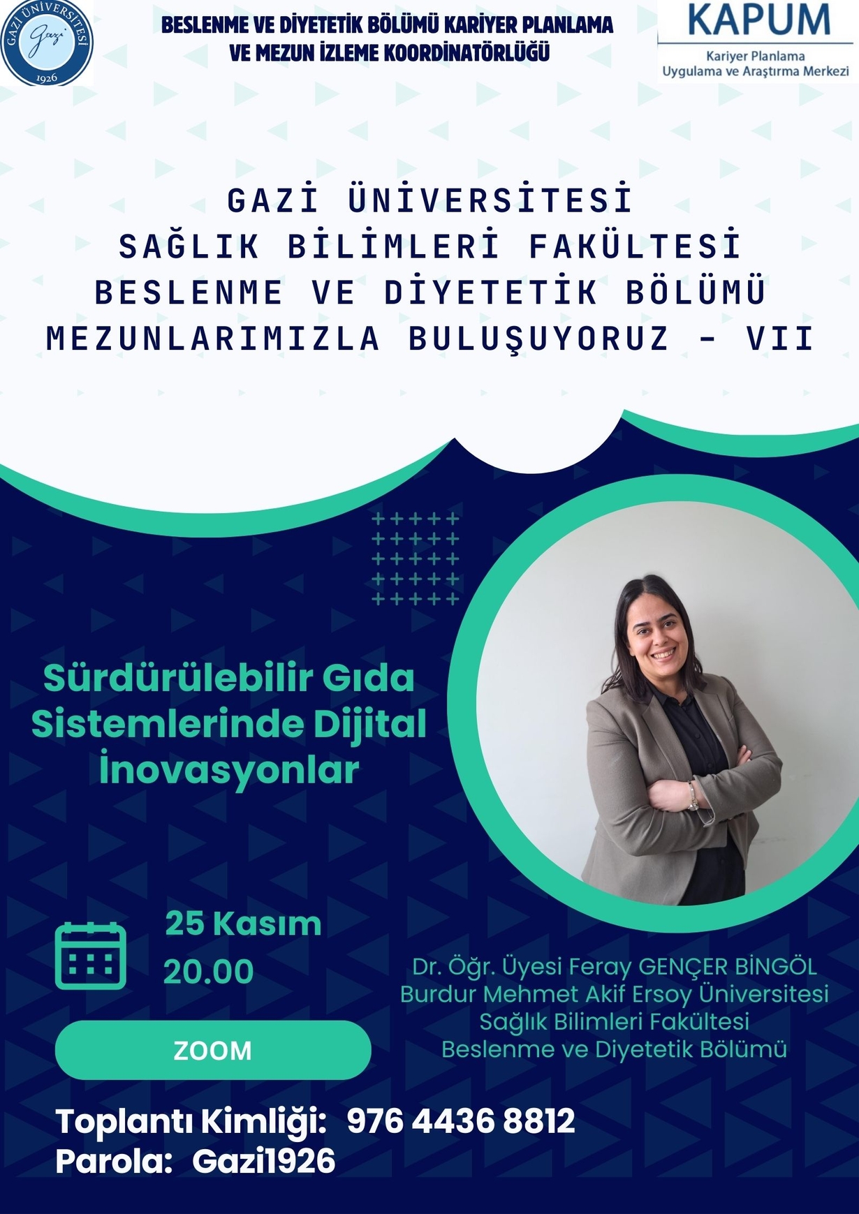 Mezunlarımızla Buluşuyoruz VII:Sürdürülebilir Gıda Sistemlerinde Dijital İnovasyonlar-1