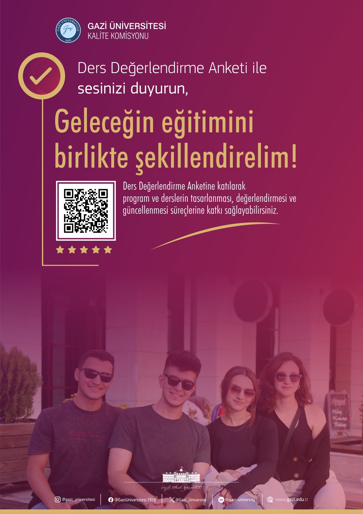 Ders Değerlendirme Anketi 2024 afiş-1