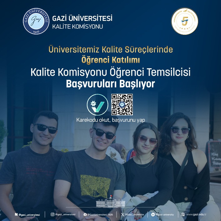 Kalite Komisyonu Öğrenci Temsilcisi Başvuruları Başlıyor-1