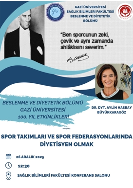 Spor Takımları ve Spor Federasyonlarında Diyetisyen Olmak