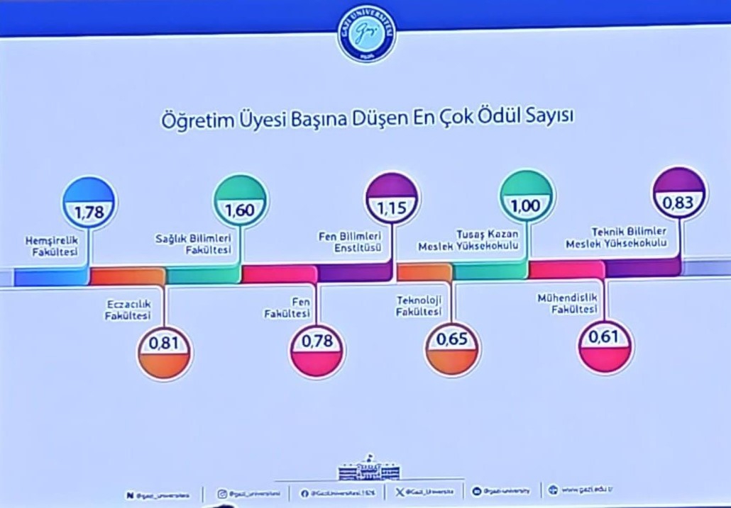 öğretim üyesi başına düşen -1