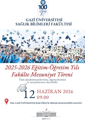 2025-2026 Eğitim-Öğretim Yılı Fakülte Mezuniyet Töreni