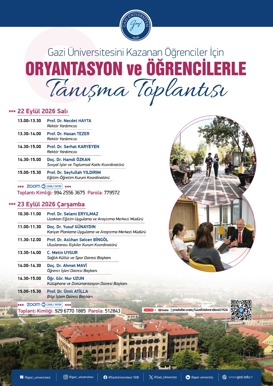 Oryantasyon ve Öğrencilerle Tanışma Toplantısı