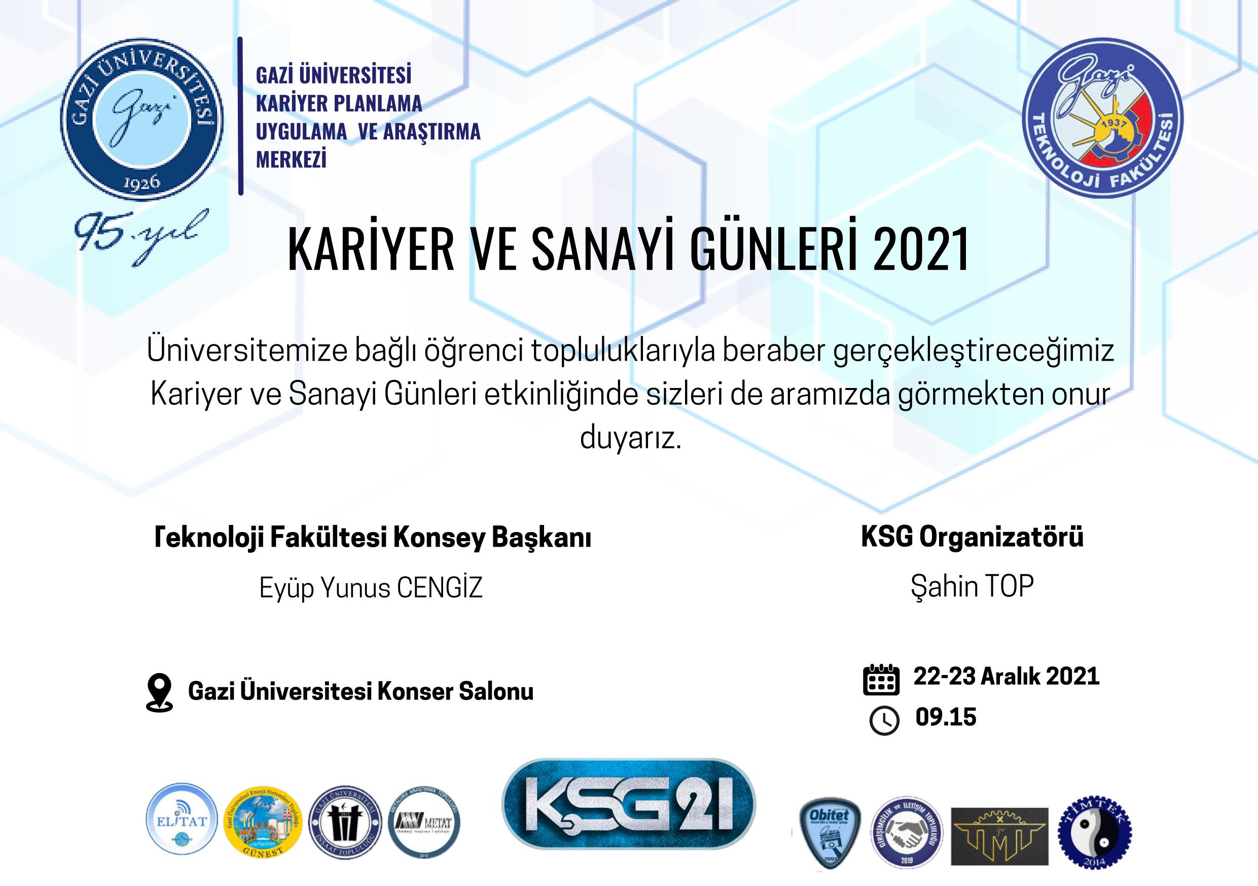KARİYER VE SANAYİİ GÜNLERİ 2021-2