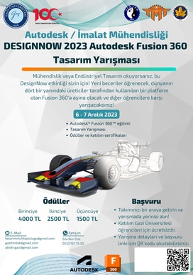 2023 Autodesk Fusion 360 Tasarım Yarışması