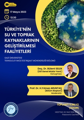 Türkiye'nin Su ve Toprak Kaynaklarının Geliştirilmesi Faaliyetleri