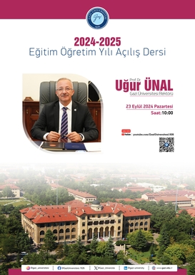 Rektörümüz Prof. Dr. Uğur ÜNAL'ın  Eğitim Öğretim Yılı  Açılış Dersi