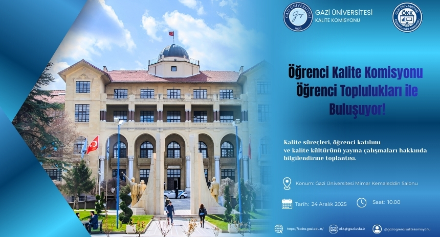 Öğrenci Kalite Komisyonu Öğrenci Toplulukları ile Buluşuyor