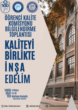 Öğrenci Kalite Komisyonu Mühendislik Fakültesi Öğrencileriyle Buluşuyor