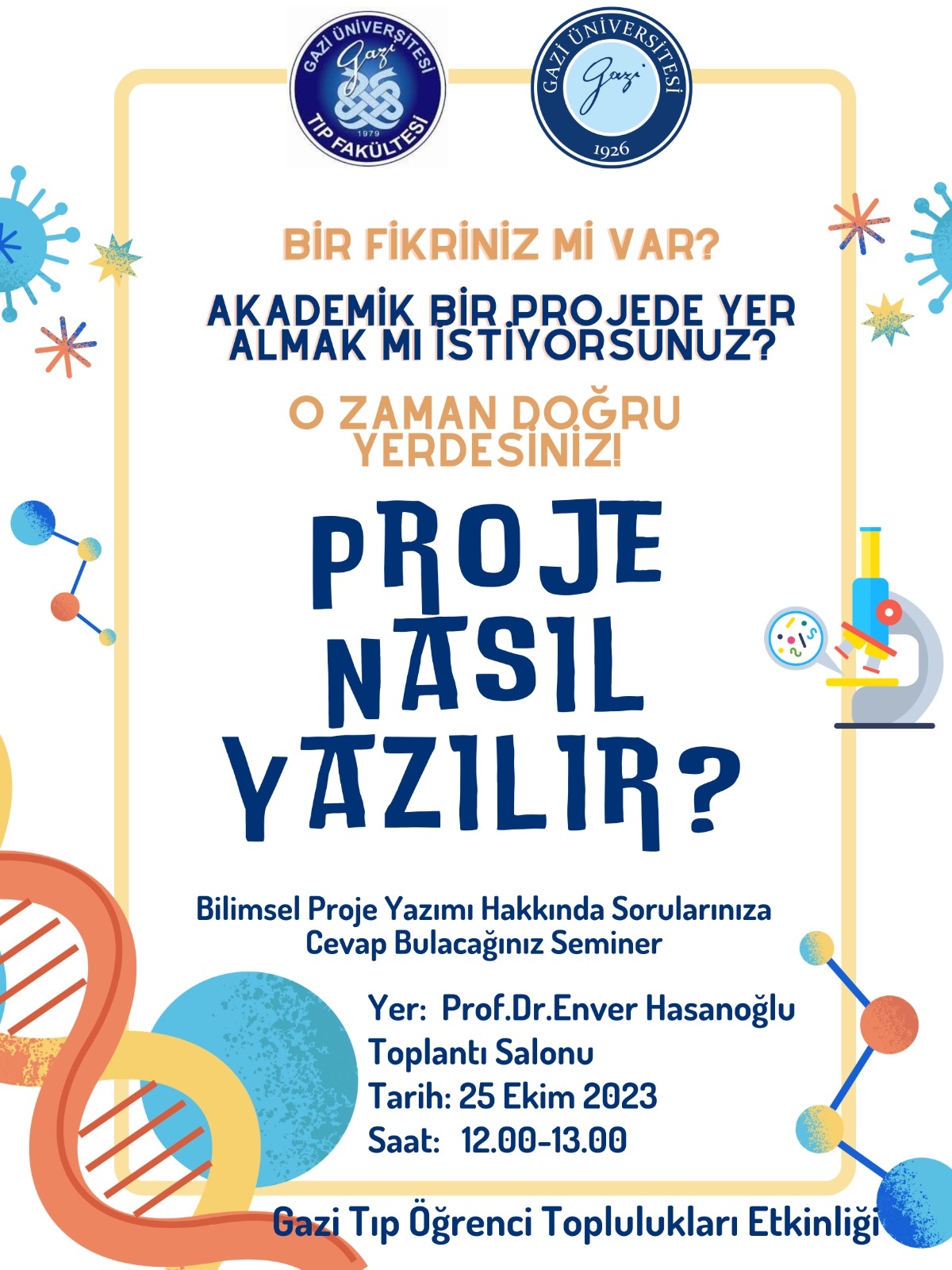 ✨ Hello Gazi University Faculty of Medicine Students!✨ We are offering you an exciting opportunity! 🎉🎉