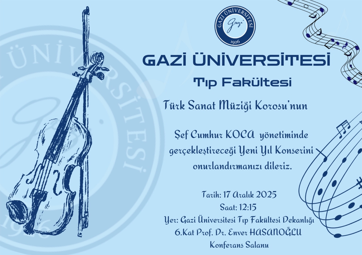 Tıp Fakültesi Türk Sanat Müziği Korosu Yeni Yıl Konseri Daveti-1