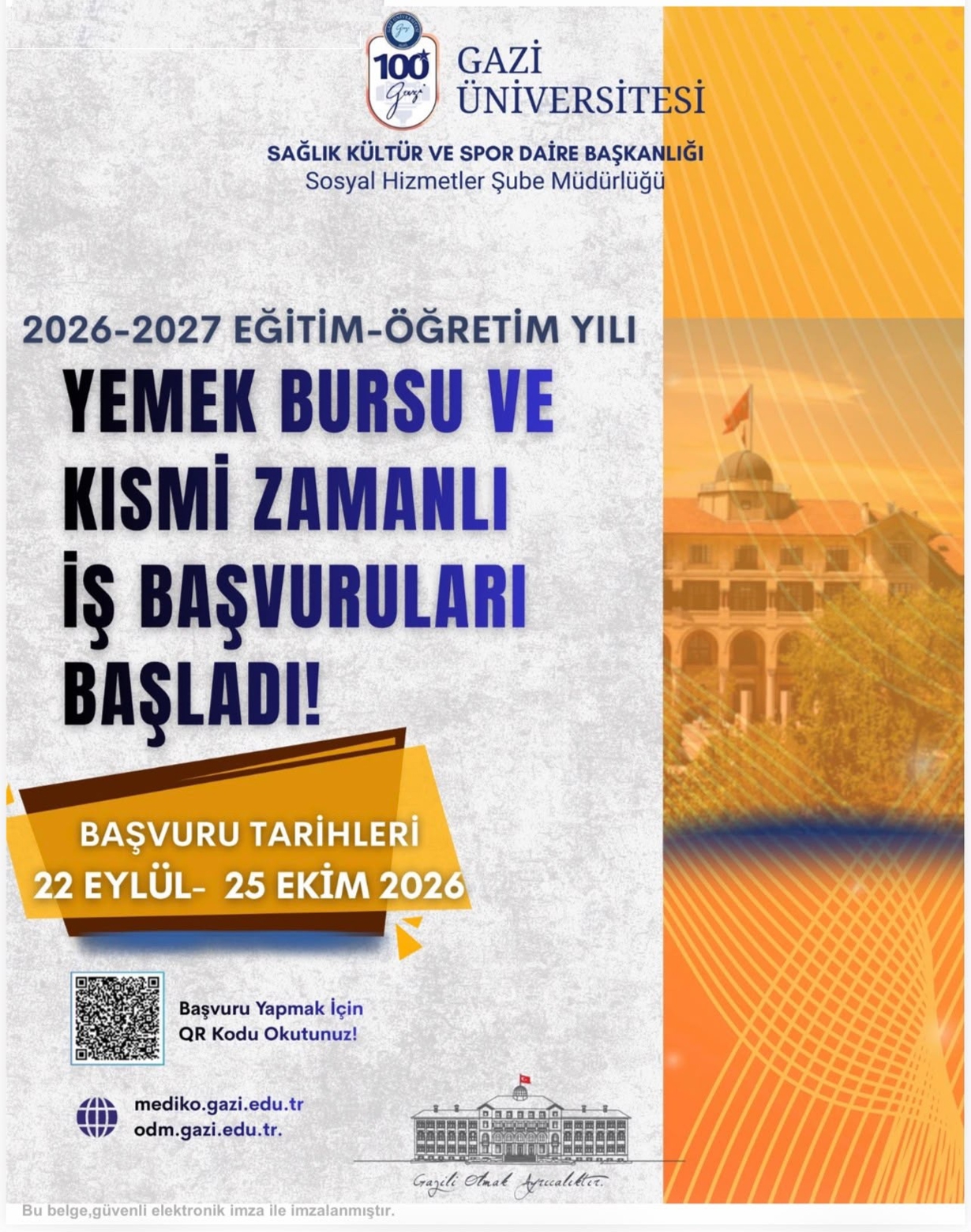 Yemek Bursu ve Kısmi Zamanlı İş Başvuruları-1