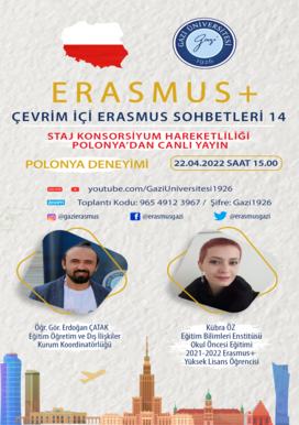Erasmus+  Çevrim İçi sohbetler Polonya Deneyimi