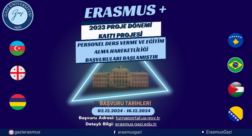 2023 KA171 Projesi Personel Hareketliliği