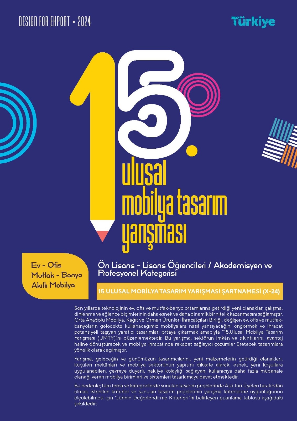 15.Ulusal Mobilya Tasarım  Yarışması -1
