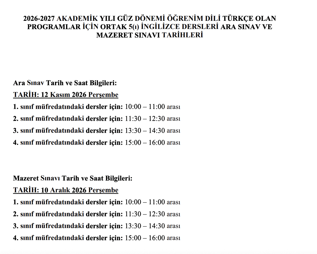 İngilizce-1