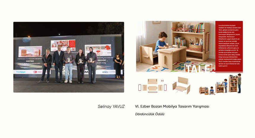 Öğrencimizin Başarısı/ VI. Ezber Bozan Mobilya Tasarım Yarışması