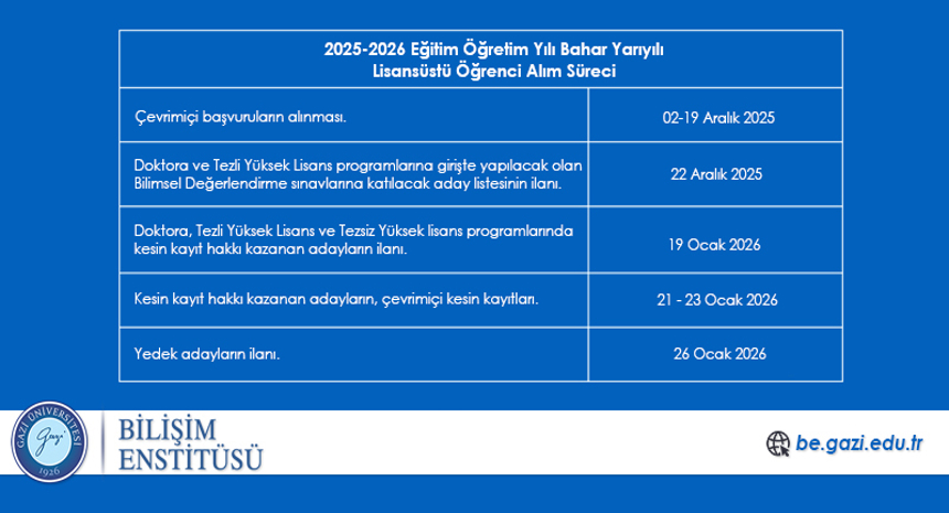 Öğrenci Alım Süreci