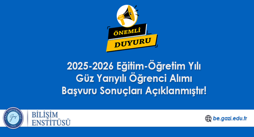 Başvuru Sonuçları