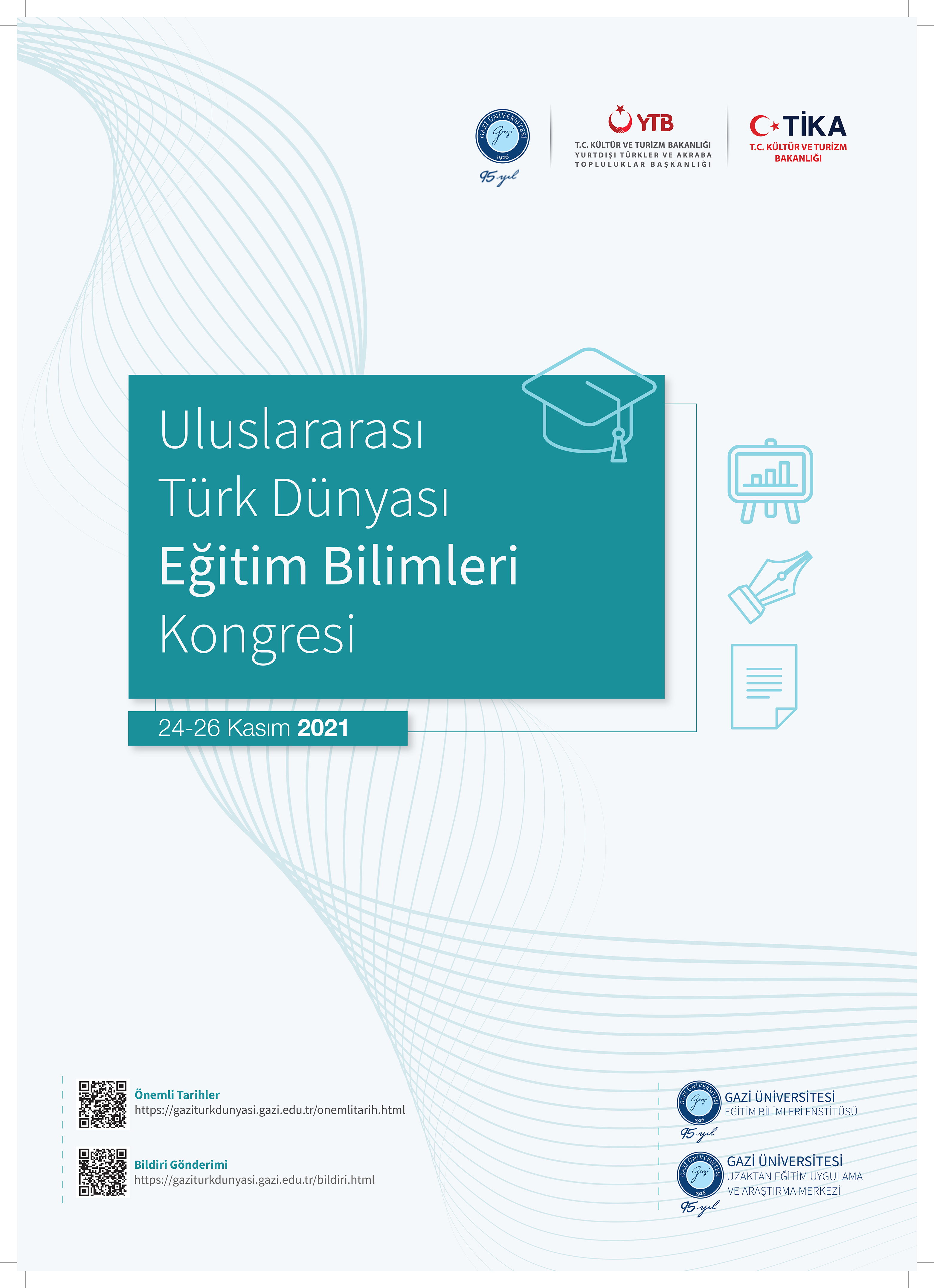 Gazi Üniversitesi Türk Dünyası Eğitim Bilimleri Kongresi Afiş-1