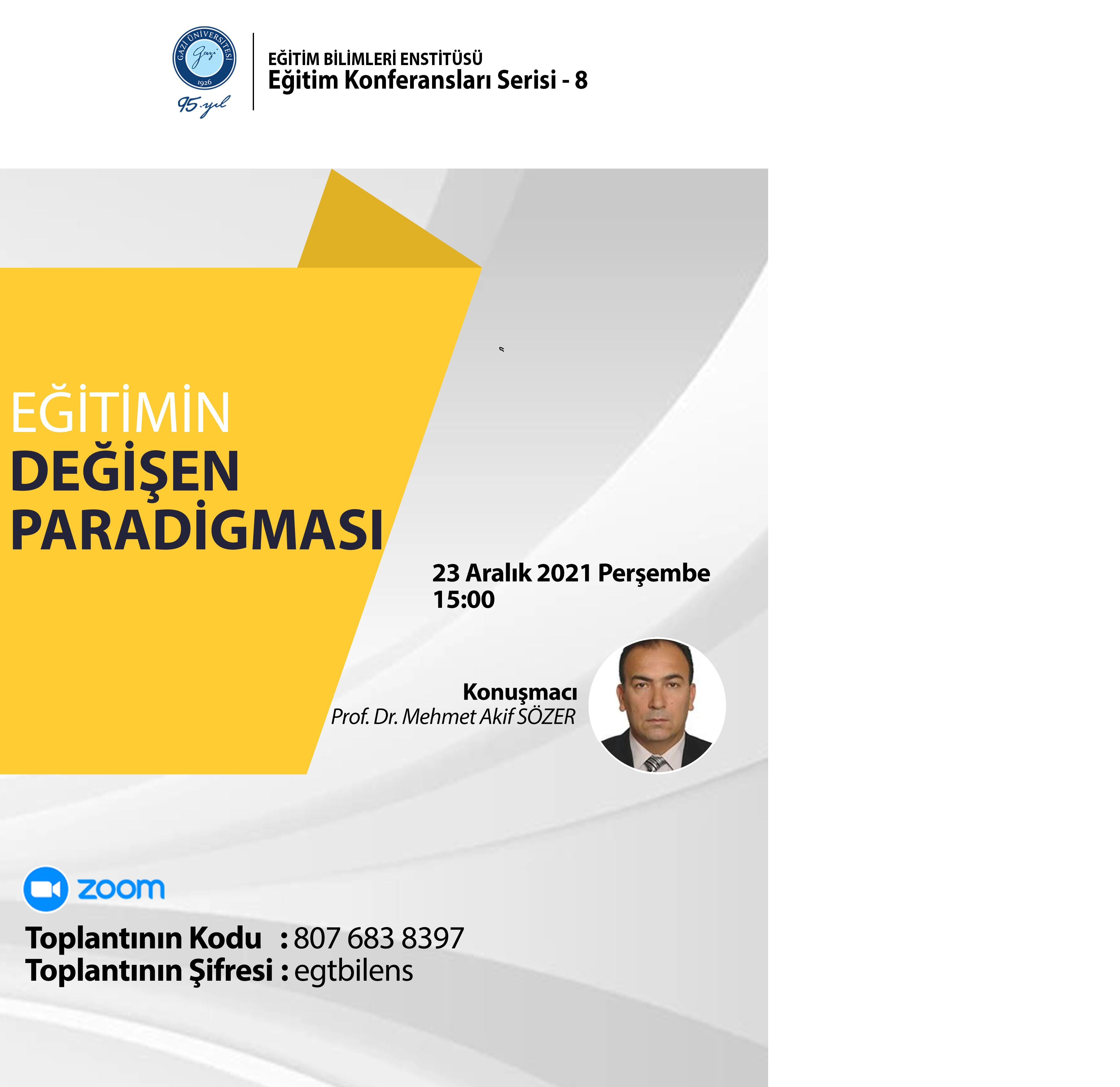 Eğitim Konferansları Serisi 8-1