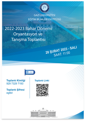 2022-2023 Bahar Dönemi Oryantasyon ve Tanışma Toplantısı