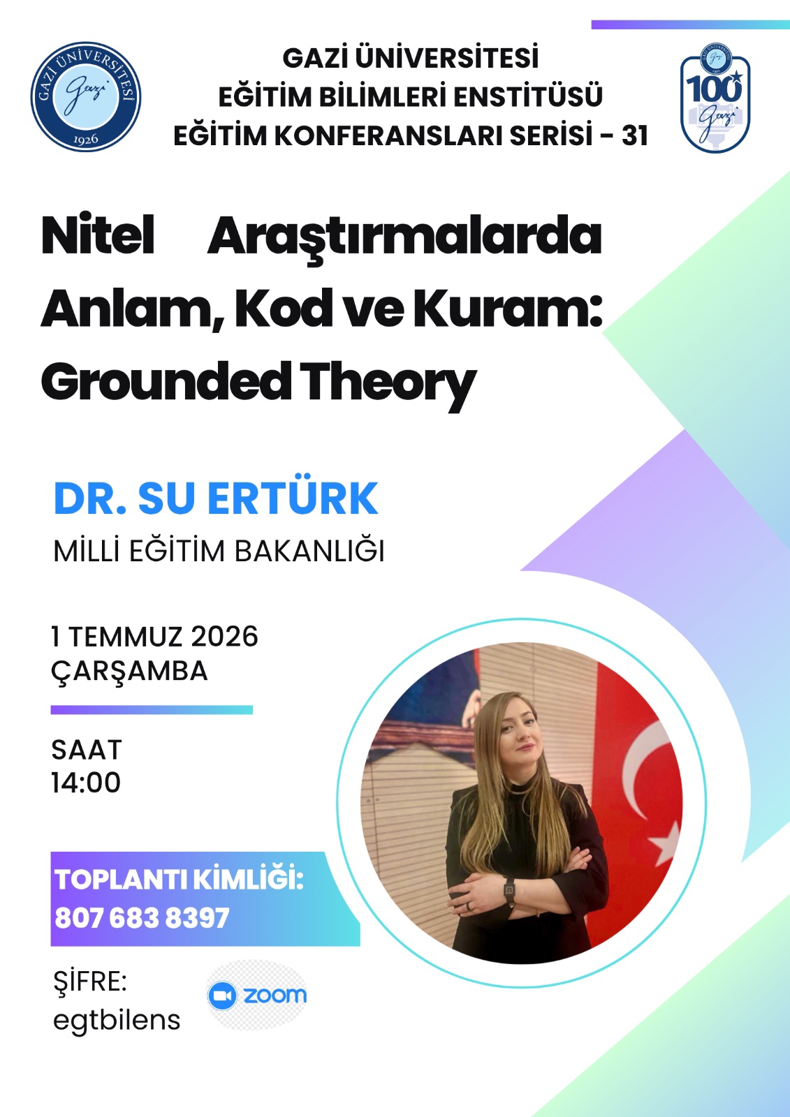 Eğitim Konferansları Serisi - 31- Nitel Araştırmalarda Anlam, Kod ve Kuram