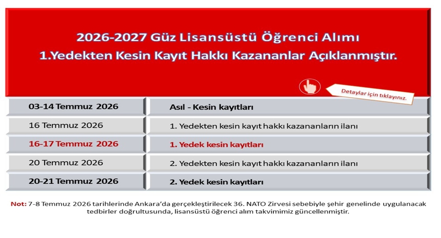1 yedek önemli tarihler26-27 güz