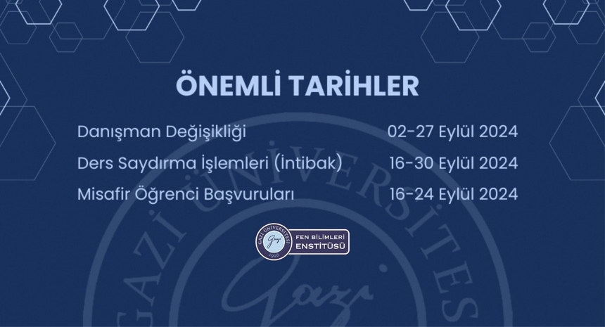 Önemli tarihler 2024 Ağustos