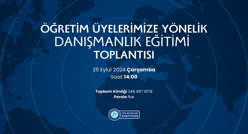 Öğretim Üyelerine Yönelik Tez Danışmanlığı Eğitimi