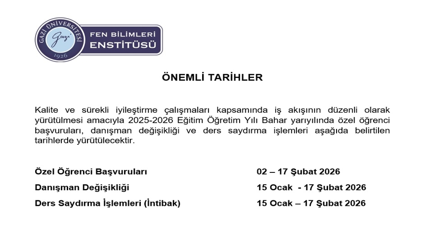 Önemli tarihler 2026 Ocak