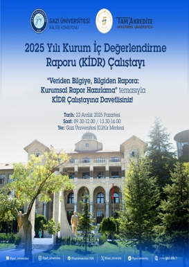 2025 Yılı Kurum İç Değerlendirme Raporu (RİMER) Çalıştayı