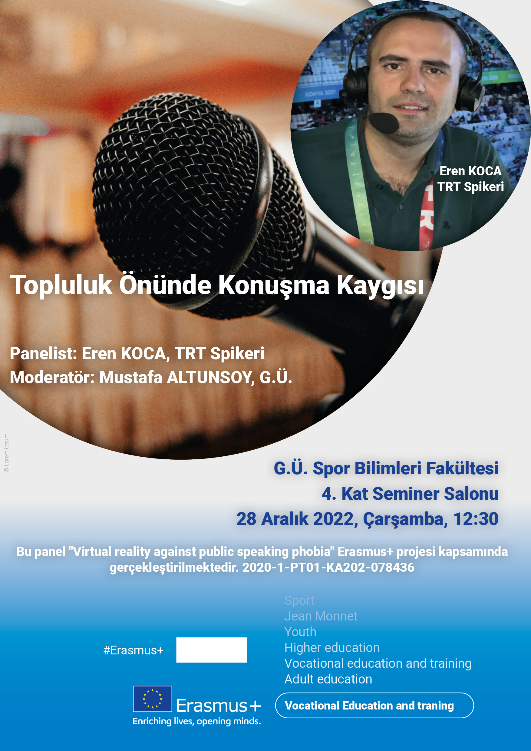 Panel: Topluluk Önünde Konuşma Kaygısı Dikey Foto Text