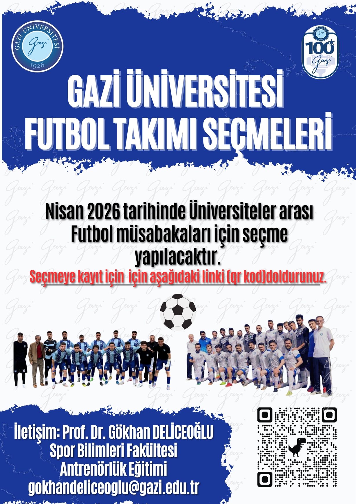 Gazi Üniversitesi Futbol Takım Seçmeleri-1