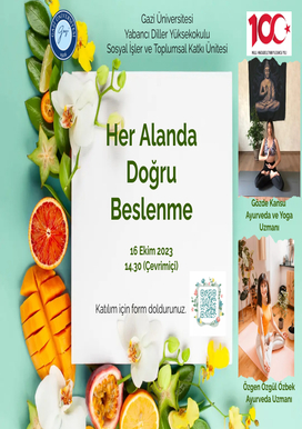 "Her Alanda Doğru Beslenme" adlı farkındalık semineri