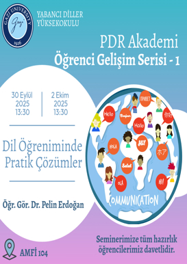 PDR Akademi Öğrenci Gelişim Serisi Başlıyor!