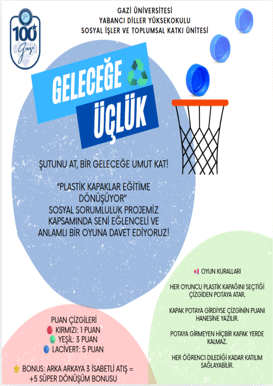 🏀♻️ Geleceğe Üçlük – Plastik Kapak Potası Etkinliğine Davetlisiniz!