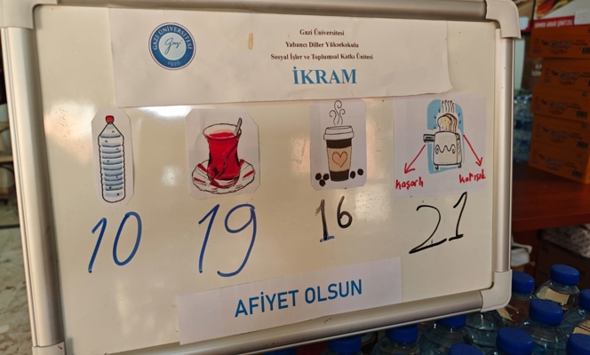 Yabancı Diller Yüksekokulundan Öğrencilerin Kalbine Dokunan Proje: İKRAM Kantin