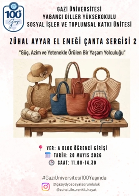 “Zuhal Ayyar El Emeği Çanta Sergisi 2”ye Davetlisiniz!