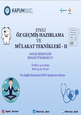 Sağlık Hizmetleri MYO- iŞKUR Eğitimleri -2