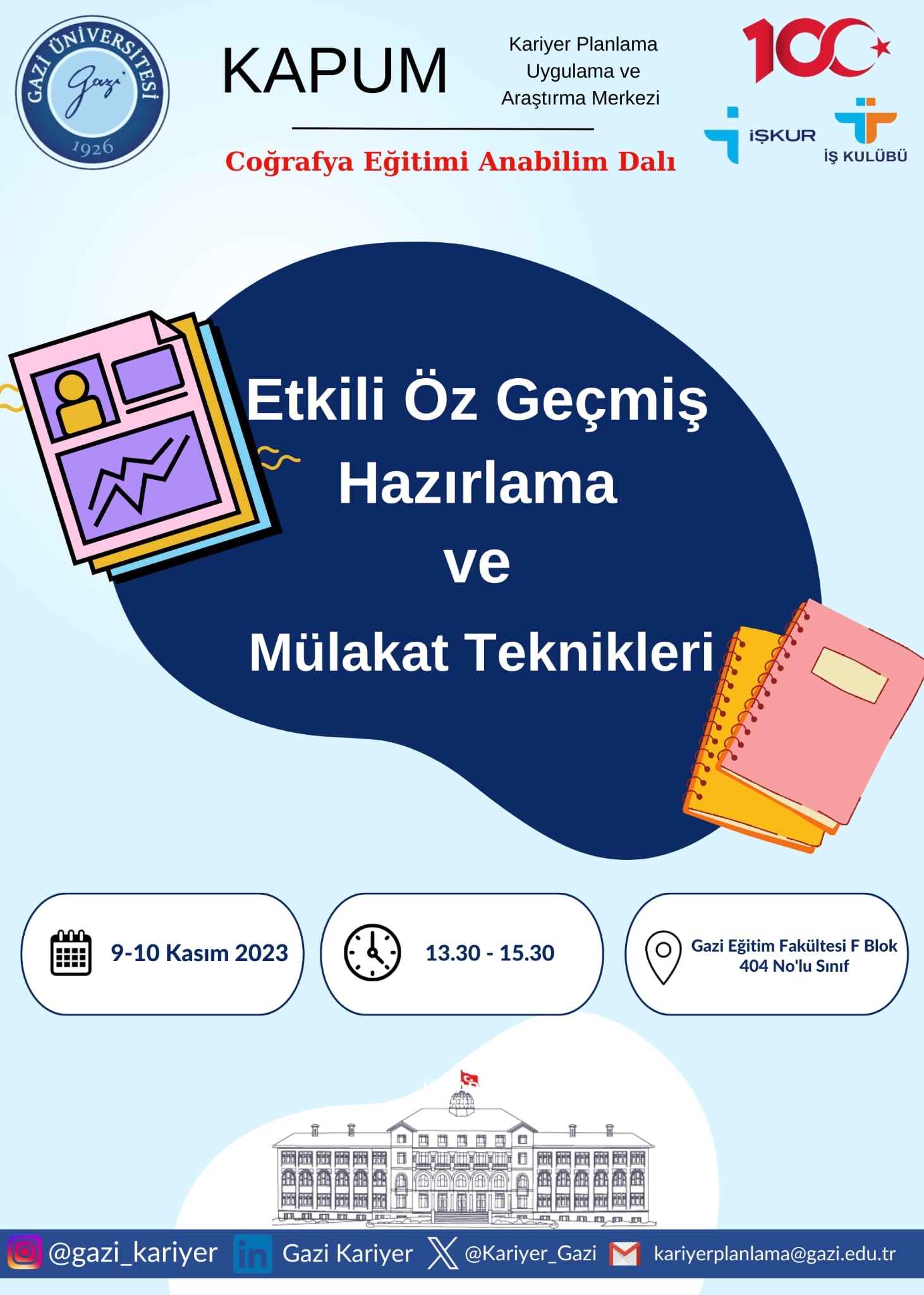 Gazi Eğitim Fakültesi Coğrafya Eğitimi Anabilim Dalı İşkur Eğitimleri-3