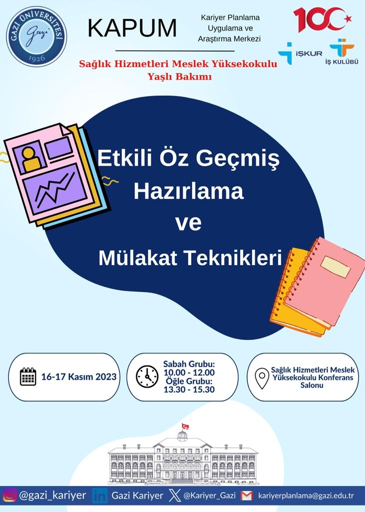 Sağlık Hizmetleri MYO- iŞKUR Eğitimleri -1
