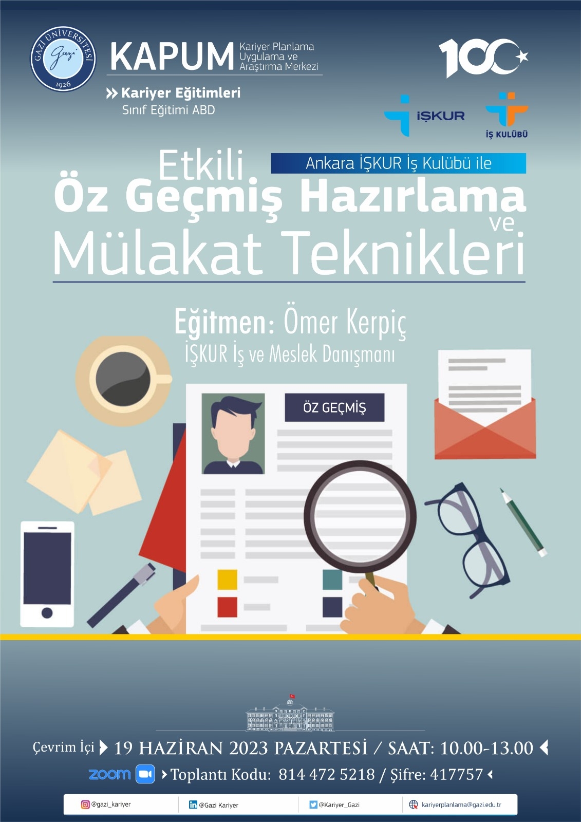 Ankara İşkur İş Kulübü ile Öz Geçmiş Hazırlama ve Mülakat Teknikleri-Sınıf Eğitimi ABD-1