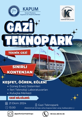 Gazi Teknopark Teknik Gezi