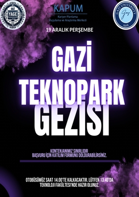 Gazi Teknopark Gezisi