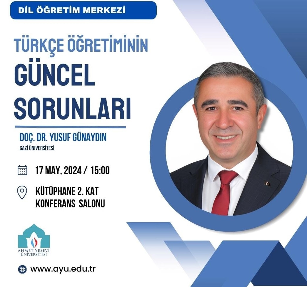 Kariyer Araştırma, Planlama ve Uygulama Merkezi Müdürümüz Doç. Dr. Yusuf Günaydın, Hoca Ahmet Yesevi Uluslararası Türk-Kazak Üniversitesinde Bir Konferans Verdi-1