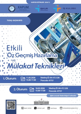 Etkili Özgeçmiş Hazırlama ve Mülakat Teknikleri