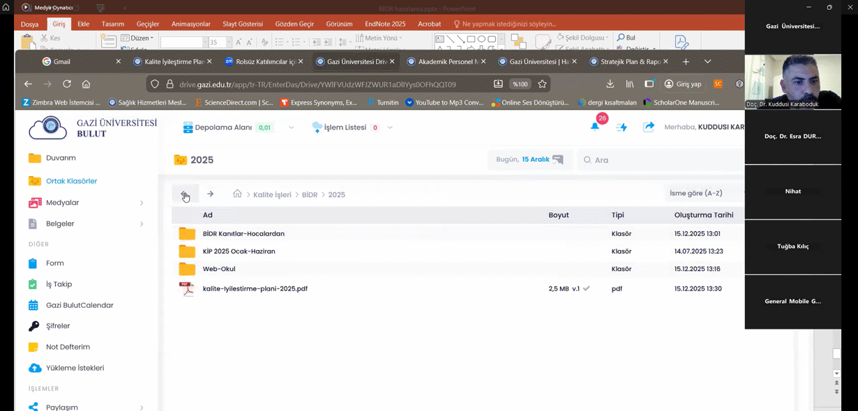 Birim İç Değerlendirme Raporu Yazımı Toplantısı Gerçekleştirildi-2