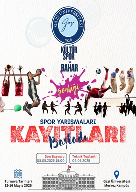 Gazi Üniversitesi Kültür, Spor ve Bahar Şenliği Spor Yarışmaları Başlıyor!