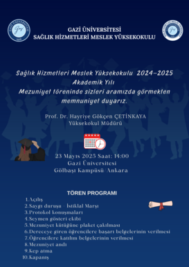 Sağlık Hizmetleri Meslek Yüksekokulu Mezuniyet Töreni